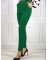 Damskie spodnie zielone złote guziki elegancki styl sportowy Polski produkt wysoki stan plus size
