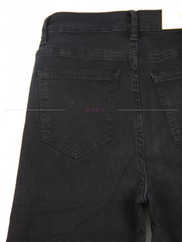 Spodnie damskie szwedy czarne jeans szeroka nogawka klasyka Produkt PREMIUM 3