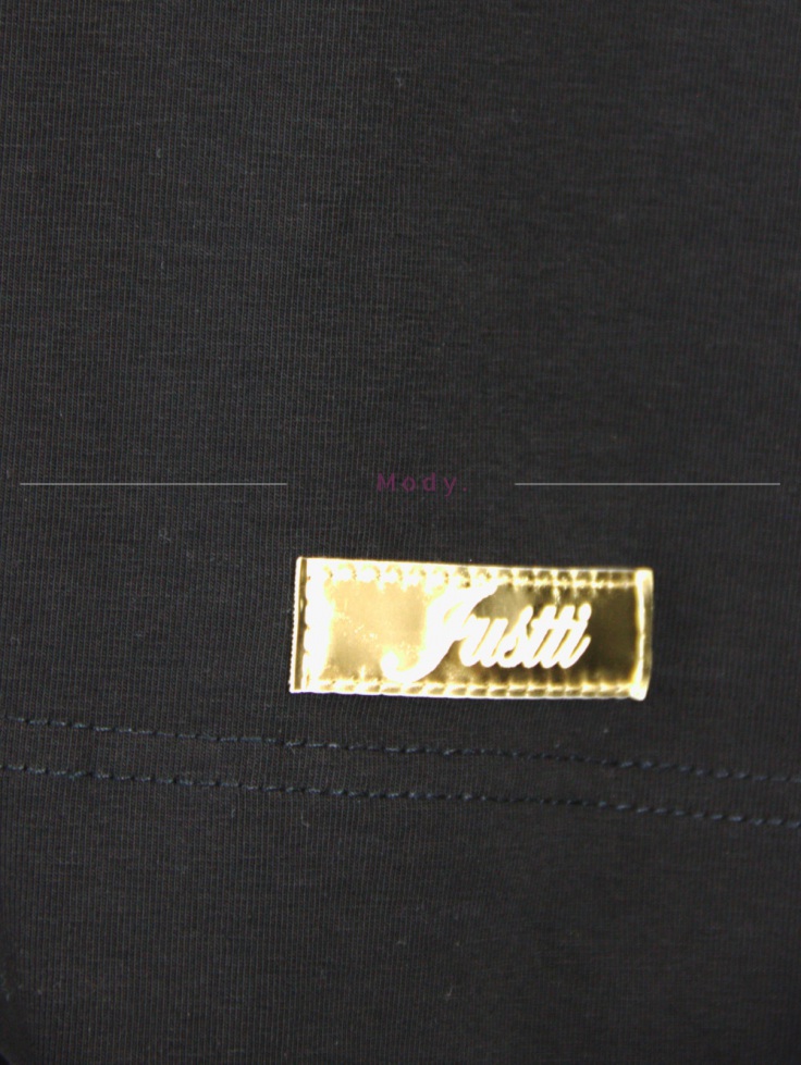 Elegancka bluzka damska PlusSize czarna wyszywana aplikacja JUSTTI Polska produkcja PREMIUM 3