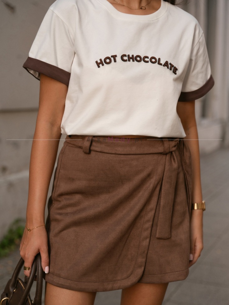 Bluzka damska T-shirt ecru HOT CHOCOLATE Xana Polski produkt 2