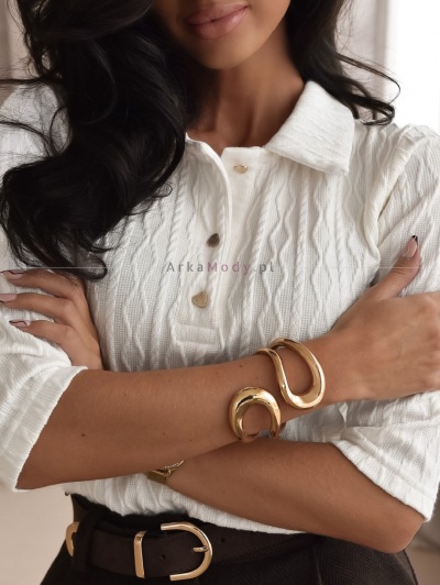 Sweter Polo ECRU Xana104